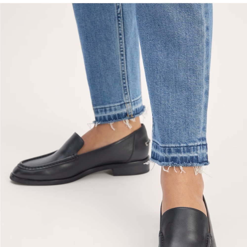 Blue Jeans with Black Loafers
